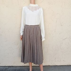 Vintage Tweed Pattern Skirt